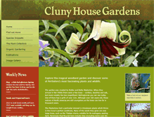Tablet Screenshot of clunyhousegardens.com